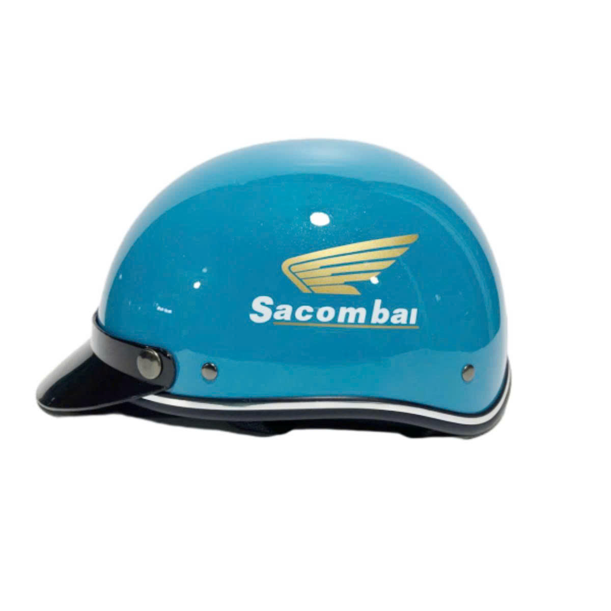 Mẫu mũ bảo hiểm nửa đầu in logo doanh nghiệp